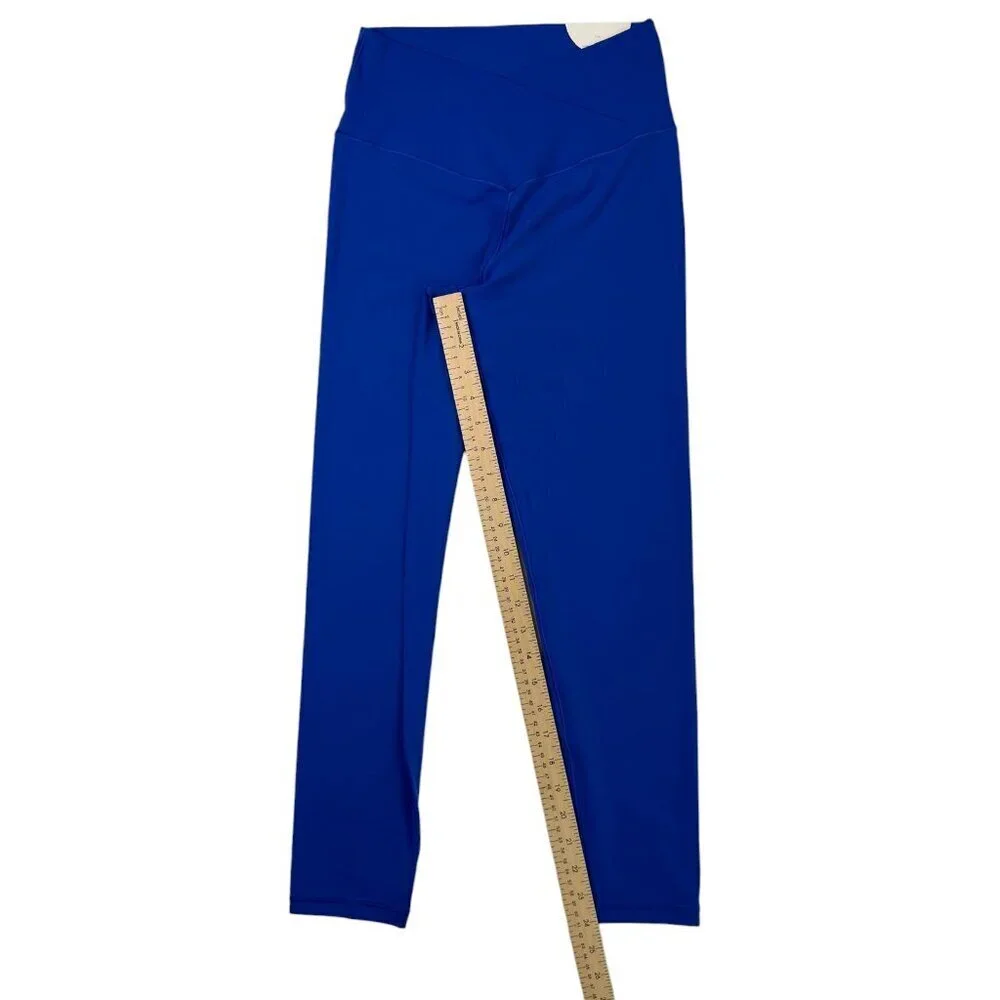 Offline by Aerie Real Me 7/8 High Rise Crossover Leggings Blue Size L NWT